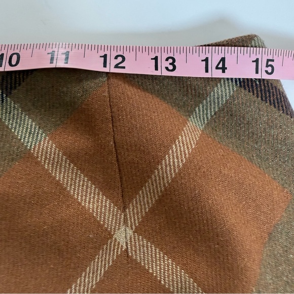 Vintage Ann Taylor Skirt Womens 10 Wool Blend Plaid Academia Preppy Career EUC - Picture 6 of 9